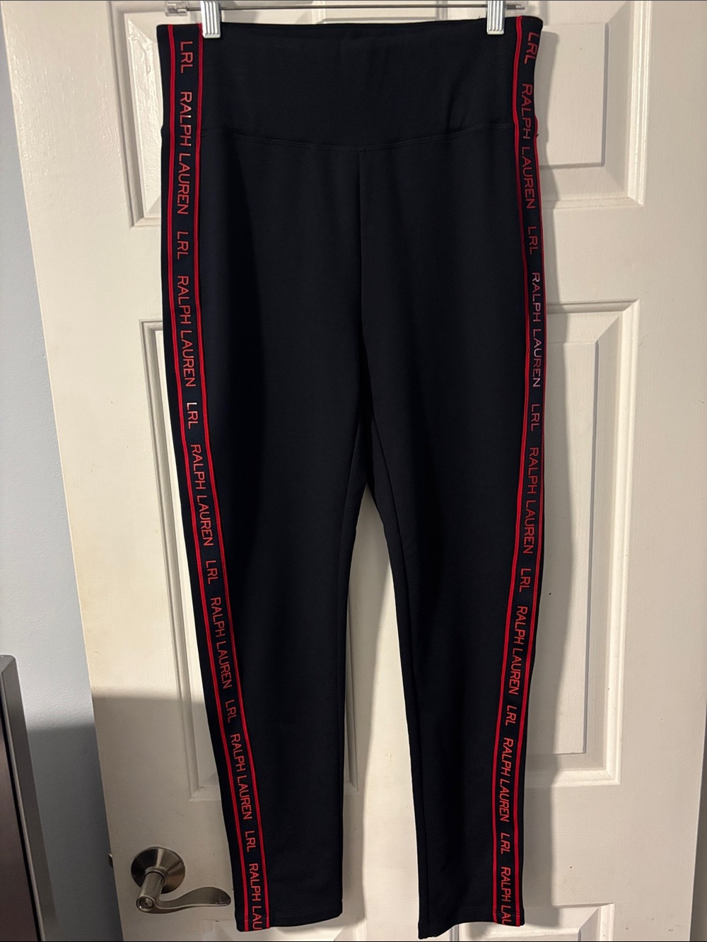 Ralph Lauren LRL Women’s Navy Blue Leggings Red Ralph Lauren Branding Size M